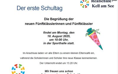 Begrüßung der neuen Fünftklässler*innen