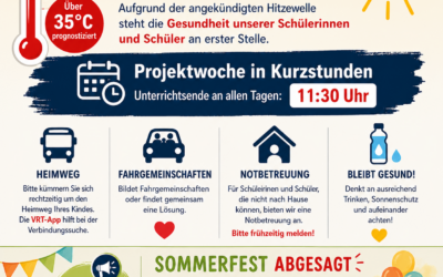 Kurzstunden in der Projektwoche