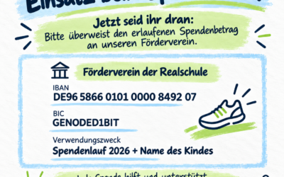 Vielen Dank für Euren Einsatz beim Spendenlauf